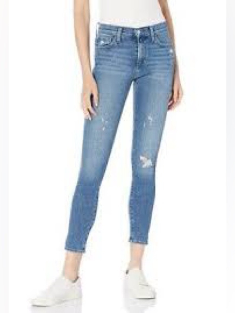 Joe’s Jeans Medium-wash Mid-rise Skinny Crop Jeans N258-20